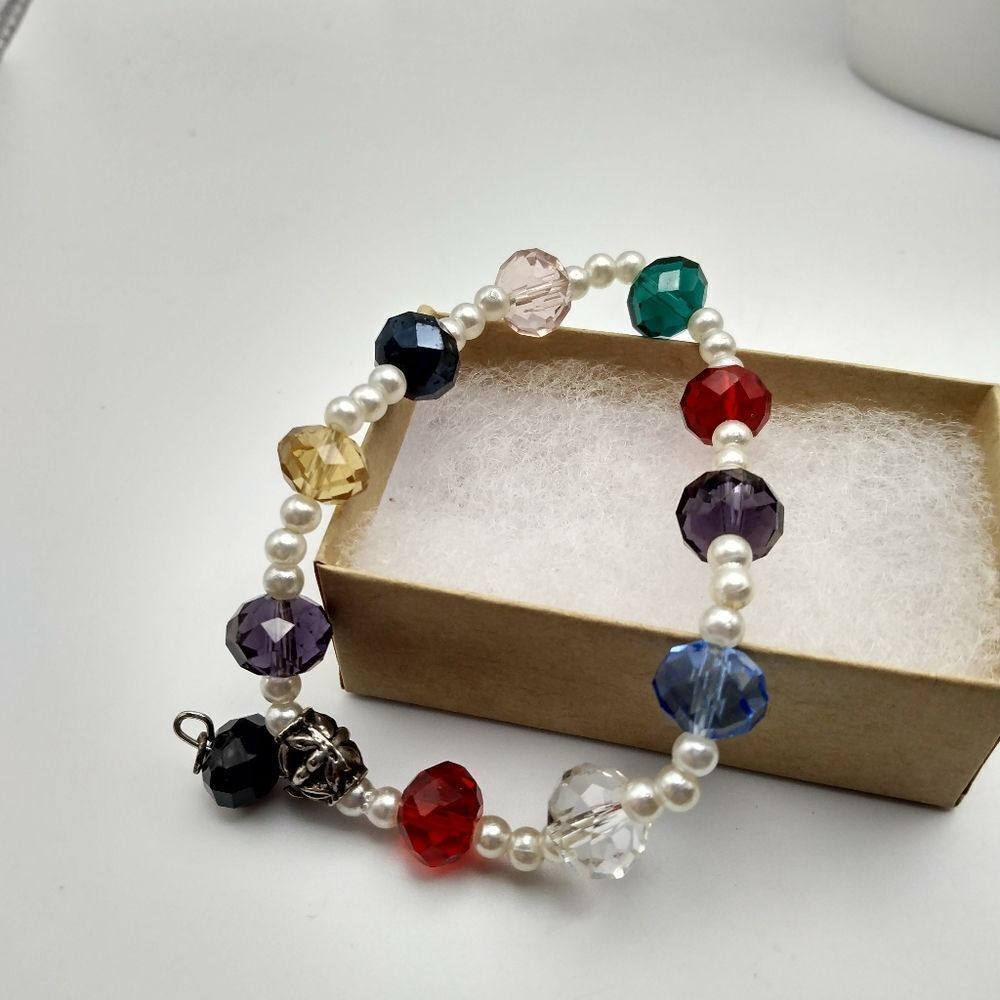 Sparkle crystal beaded bracelet‎